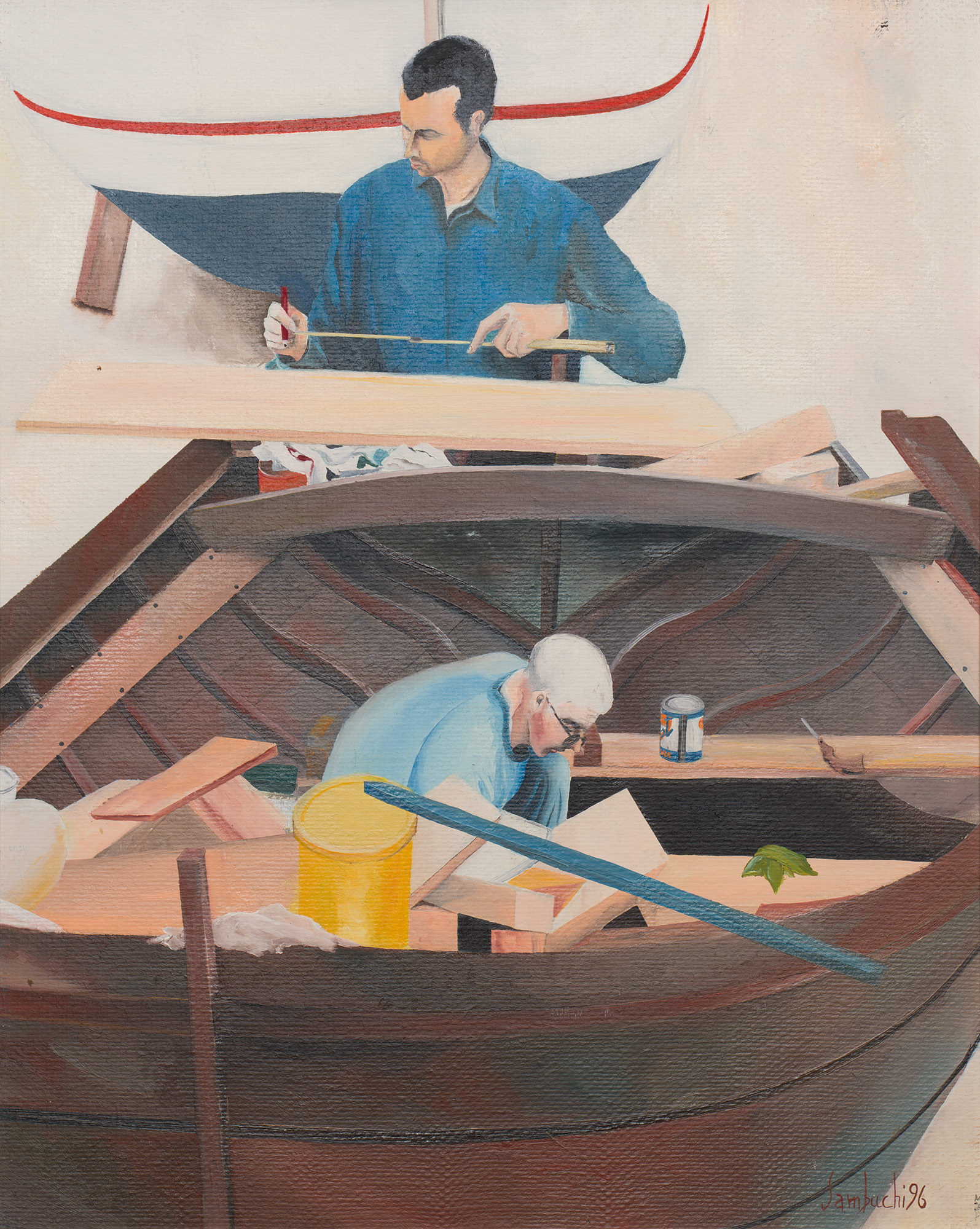 Cantiere in riva al mare